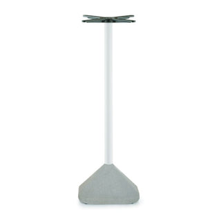 Pedrali Concrete 855 table base in concrete with white column H.43 5/16 inch - Buy now on ShopDecor - Discover the best products by PEDRALI design