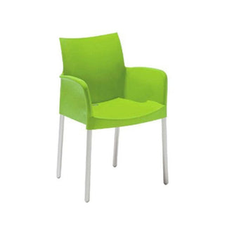 Pedrali Ice 850 chair with polypropylene armrests Pedrali Light green VE - Buy now on ShopDecor - Discover the best products by PEDRALI design