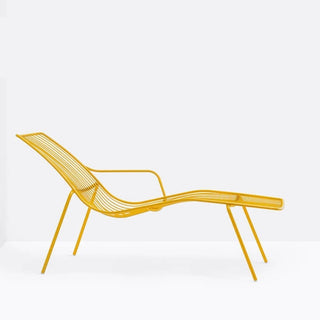 Pedrali Nolita Chaise-longue 3654 garden chair/deckchair Pedrali Yellow GI100E - Buy now on ShopDecor - Discover the best products by PEDRALI design