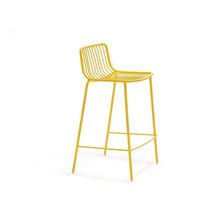 Pedrali Nolita 3657 garden stool with seat H.25 19/32 inch Pedrali Yellow GI100E - Buy now on ShopDecor - Discover the best products by PEDRALI design