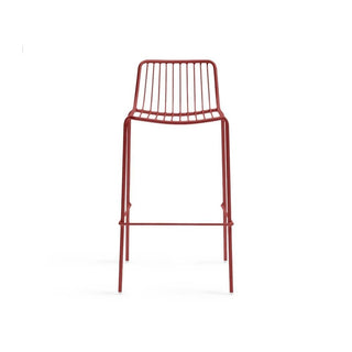 Pedrali Nolita 3658 garden stool with seat H.29 17/32 inch Pedrali Red RO200 - Buy now on ShopDecor - Discover the best products by PEDRALI design