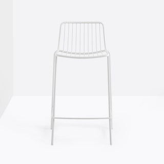 Pedrali Nolita 3658 garden stool with seat H.29 17/32 inch White - Buy now on ShopDecor - Discover the best products by PEDRALI design