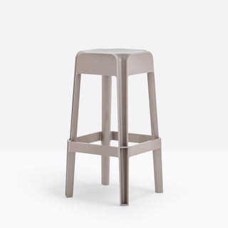 Pedrali Rubik 580 outdoor plastic stool with seat H.29 17/32 inch Pedrali Sand SA100E - Buy now on ShopDecor - Discover the best products by PEDRALI design