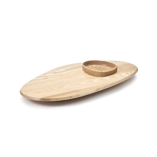 Serax Dune Platter with Bowl Natural Ash 23.63 inch - Buy now on ShopDecor - Discover the best products by SERAX design