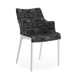 Kartell Eleganza Nia armchair in Melange fabric with white structure - Buy now on ShopDecor - Discover the best products by KARTELL design