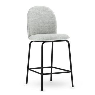 Normann Copenhagen Ace stool full upholstery black steel and seat h. 25 2/3 in. - Buy now on ShopDecor - Discover the best products by NORMANN COPENHAGEN design