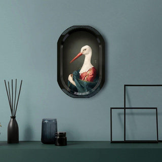 Ibride Galerie de Portraits Madame La Cigogne tray/picture 12.21x18.12 inch - Buy now on ShopDecor - Discover the best products by IBRIDE design