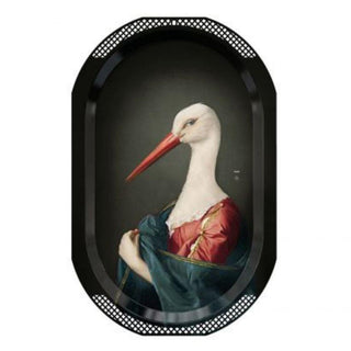Ibride Galerie de Portraits Madame La Cigogne tray/picture 12.21x18.12 inch - Buy now on ShopDecor - Discover the best products by IBRIDE design