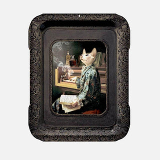 Ibride Galerie de Portraits Lazy Victoire tray/picture 11.82x16.15 inch - Buy now on ShopDecor - Discover the best products by IBRIDE design