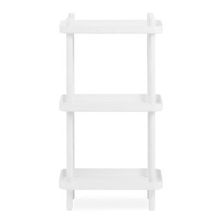Normann Copenhagen Block shelf h. 34 1/4 in. with painted ash legs Normann Copenhagen Block White - Buy now on ShopDecor - Discover the best products by NORMANN COPENHAGEN design