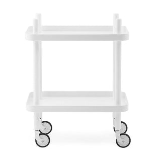 Normann Copenhagen Block table 19 3/4x13 5/6 in. with painted ash legs Normann Copenhagen Block White - Buy now on ShopDecor - Discover the best products by NORMANN COPENHAGEN design