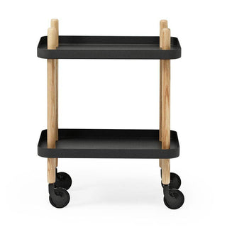 Normann Copenhagen Block table 19 3/4x13 5/6 in. with natural ash legs Normann Copenhagen Block Black - Buy now on ShopDecor - Discover the best products by NORMANN COPENHAGEN design
