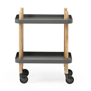 Normann Copenhagen Block table 19 3/4x13 5/6 in. with natural ash legs Normann Copenhagen Block Dark Grey - Buy now on ShopDecor - Discover the best products by NORMANN COPENHAGEN design