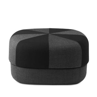 Normann Copenhagen Circus Duo Large fabric pouf 29 2/3x29 2/3in. with h.13 2/3 in. Normann Copenhagen Circus Duo Black - Buy now on ShopDecor - Discover the best products by NORMANN COPENHAGEN design