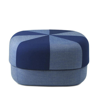 Normann Copenhagen Circus Duo Large fabric pouf 29 2/3x29 2/3in. with h.13 2/3 in. Normann Copenhagen Circus Duo Blue - Buy now on ShopDecor - Discover the best products by NORMANN COPENHAGEN design