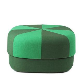 Normann Copenhagen Circus Duo Large fabric pouf 29 2/3x29 2/3in. with h.13 2/3 in. Normann Copenhagen Circus Duo Green - Buy now on ShopDecor - Discover the best products by NORMANN COPENHAGEN design
