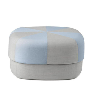 Normann Copenhagen Circus Duo Large fabric pouf 29 2/3x29 2/3in. with h.13 2/3 in. Normann Copenhagen Circus Duo Light Blue - Buy now on ShopDecor - Discover the best products by NORMANN COPENHAGEN design