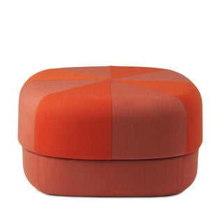 Normann Copenhagen Circus Duo Large fabric pouf 29 2/3x29 2/3in. with h.13 2/3 in. Normann Copenhagen Circus Duo Orange - Buy now on ShopDecor - Discover the best products by NORMANN COPENHAGEN design
