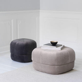 Normann Copenhagen Circus Large velvet pouf 18 1/8x18 1/8in. with h.15 3/4 in. - Buy now on ShopDecor - Discover the best products by NORMANN COPENHAGEN design