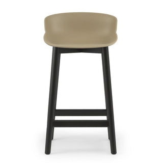 Normann Copenhagen Hyg black oak bar stool with polypropylene seat h. 25 2/3 in. - Buy now on ShopDecor - Discover the best products by NORMANN COPENHAGEN design