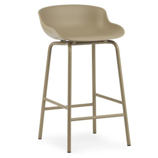 Normann Copenhagen Hyg steel bar stool with polypropylene seat h. 25 2/3 in. Normann Copenhagen Hyg Sand - Buy now on ShopDecor - Discover the best products by NORMANN COPENHAGEN design