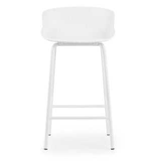 Normann Copenhagen Hyg steel bar stool with polypropylene seat h. 25 2/3 in. - Buy now on ShopDecor - Discover the best products by NORMANN COPENHAGEN design