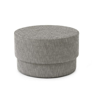 Normann Copenhagen Silo Medium upholstery pouf in fabric diam. 27 1/2 in. Normann Copenhagen Silo Black/Albagia 201 - Buy now on ShopDecor - Discover the best products by NORMANN COPENHAGEN design