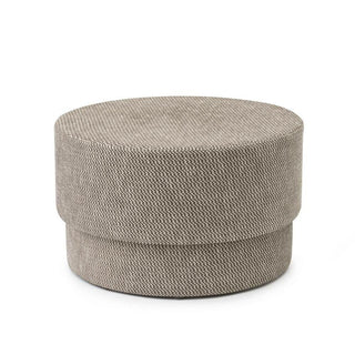 Normann Copenhagen Silo Medium upholstery pouf in fabric diam. 27 1/2 in. Normann Copenhagen Silo Dusty Brown/Albagia 214 - Buy now on ShopDecor - Discover the best products by NORMANN COPENHAGEN design