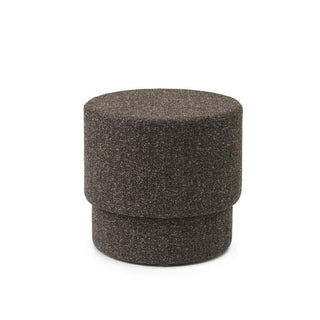 Normann Copenhagen Silo Small upholstery pouf in fabric diam. 19 3/4 in. Normann Copenhagen Silo Coffee Grounds/Bolgheri 4 - Buy now on ShopDecor - Discover the best products by NORMANN COPENHAGEN design