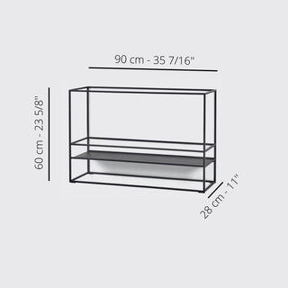 Serax Display shelf M black 35 1/2x23 5/8 inch - Buy now on ShopDecor - Discover the best products by SERAX design