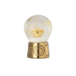 Versace meets Rosenthal Golden Medusa glass sphere w. snow effect h. 4.73 inch - Buy now on ShopDecor - Discover the best products by VERSACE HOME design