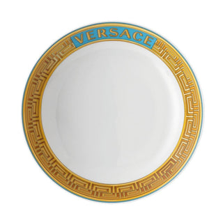Versace meets Rosenthal Medusa Amplified deep plate diam. 8.67 inch Versace Blue Coin - Buy now on ShopDecor - Discover the best products by VERSACE HOME design